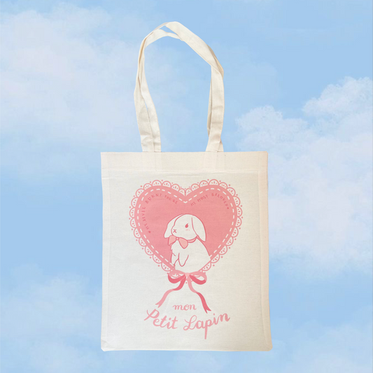 Mon petit lapin tote bag